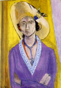 Henri Emile Benoit Matisse : the yellow hat